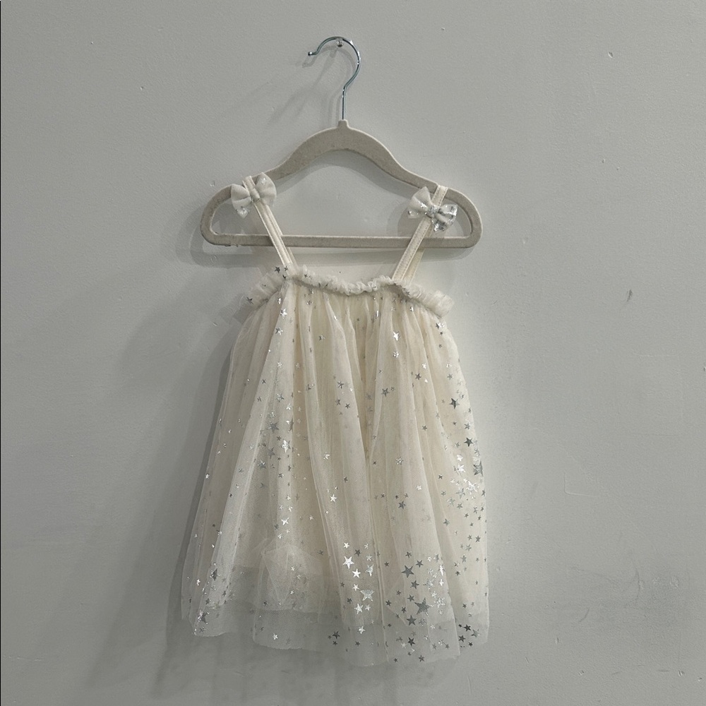 Baby Starters Cream Starry Tulle Dress